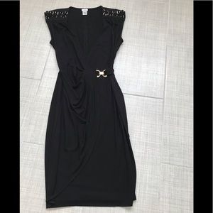 CACHE Black Midi Dress